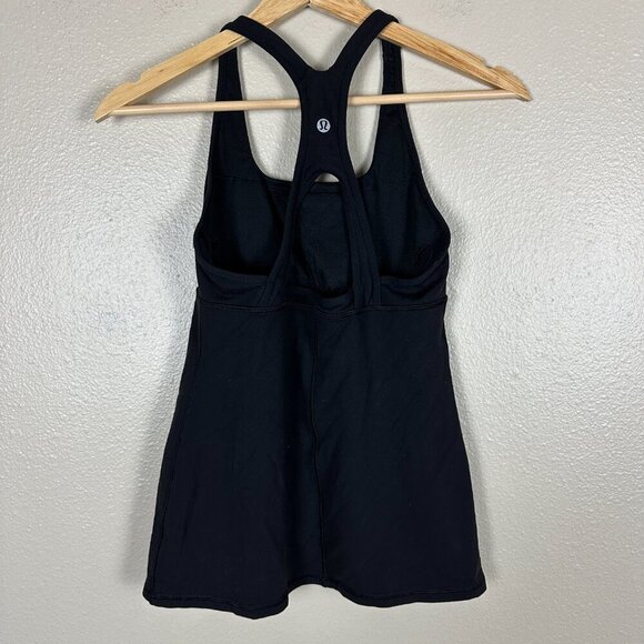 Lululemon Racer Back Tank Top Built-in Bra Running Athletic Women's Size 6 - Picture 4 of 4